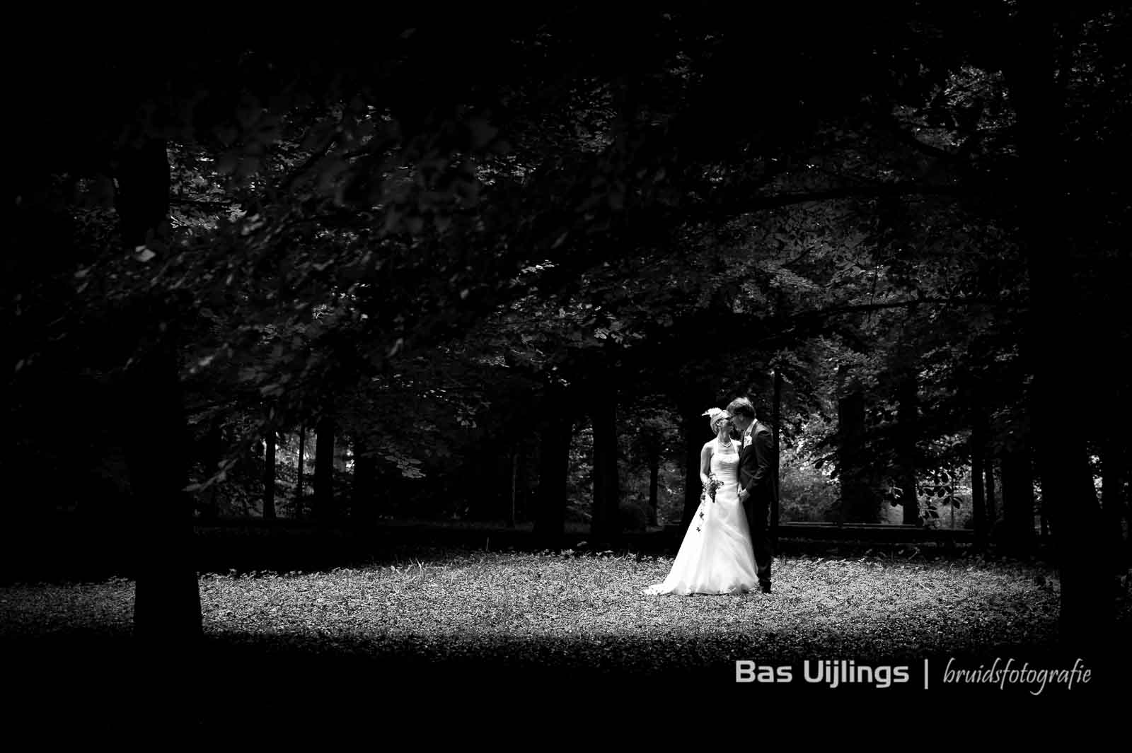 bruidsfotografie in bos