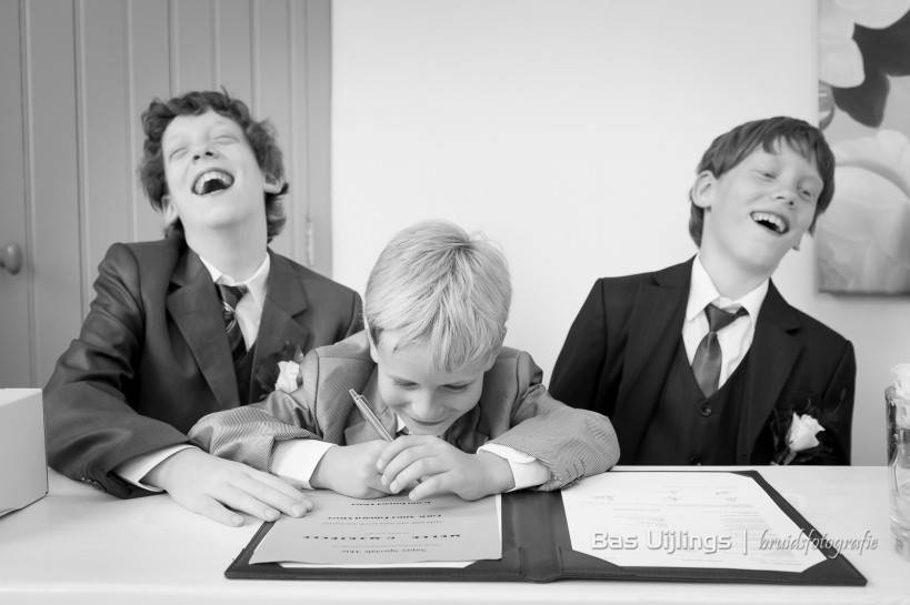 Trouwfotografie ceremonie humor