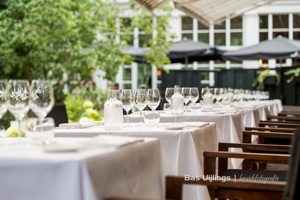 trouwen dinertafels corona bij Kasteel Kerckebosch in Zeist