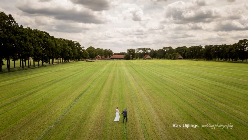 Trouwfotografie met een drone in Turnhout Vlaanderen
